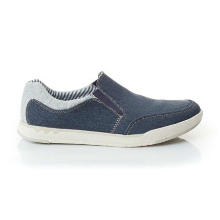 Picture of Clarks STEP ISLE SLIP NAVY CANVAS 26132626