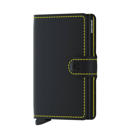 Picture of Secrid Miniwallet Matte Black & Yellow