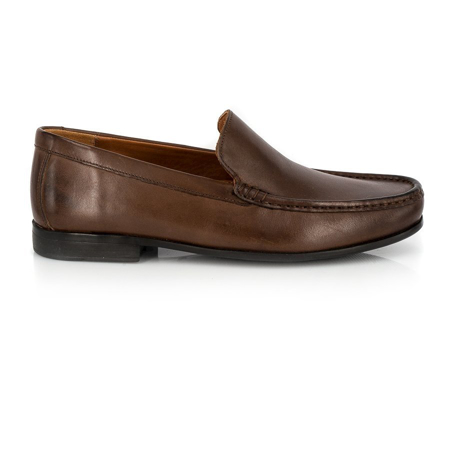 Picture of Clarks CLAUDE PLAIN Brown Leather 26124314