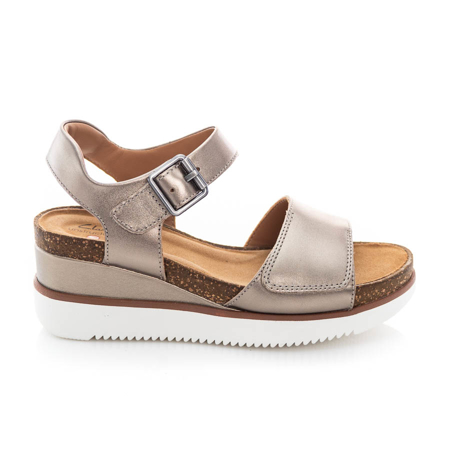 Picture of Clarks Lizby Strap 26159186 Gold Metallic