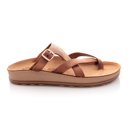 Picture of Fantasy Sandals Ariadni S307 Taupe Brush