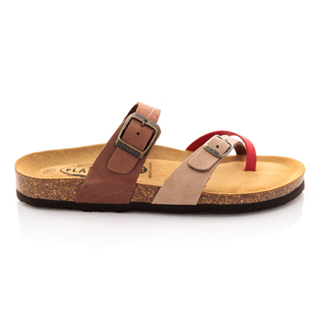 Picture of Plakton Bombay 181032 Rosso/Taupe/Moka