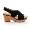 Picture of Clarks Giselle Cove 26158136 Black Suede