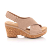 Picture of Clarks Giselle Cove 26158200 Sand Suede