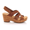 Picture of Clarks Giselle Beach 26164796 Tan Leather