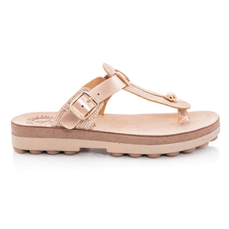 Picture of Fantasy Sandals Mirabella S9004 Rosegold Lizard