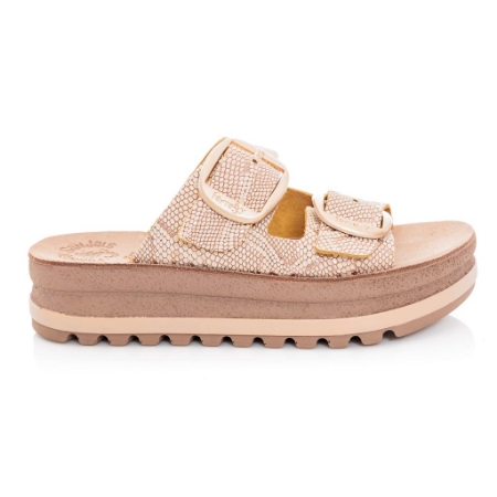 Picture of Fantasy Sandals Gogo S113 Rosegold Lizard