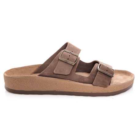 Picture of Fantasy Sandals Leonidas S001 Brown Nubuck