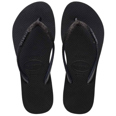 Picture of Havaianas Slim Flatform Sparkle 4147256_0090 Black