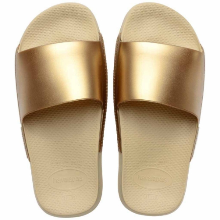 Picture of Havaianas Slide Classic Metallic 4147131_0154 Sand Grey