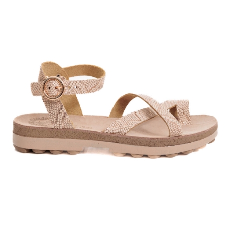 Picture of Fantasy Sandals River S9045 Rosegold Lizard